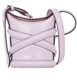 The Curve Mini Bucket Bag, Leather, Lilac, 602955, MII, 3*